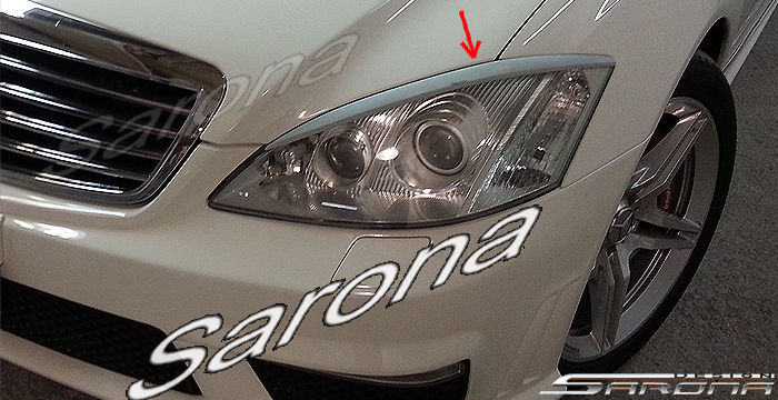 Custom Mercedes S Class  Sedan Eyelids (2007 - 2013) - $129.00 (Part #MB-008-EL)